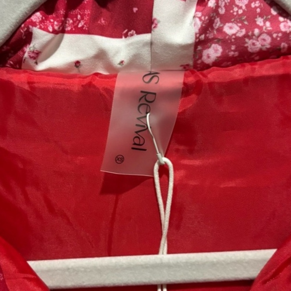 Altar’d State NWT Red Patchwork Jacket - Picture 7 of 12